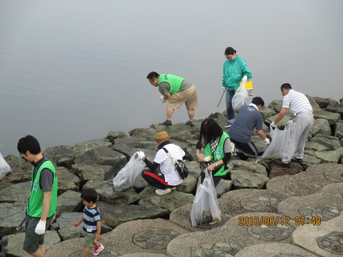 宍道湖一斉清掃活動に参加しました